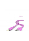 İphone Şarj Data Kablosu - Pembe