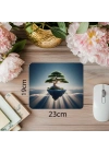 Işık Hüzmeli Sürreal Bonsai Mousepad - 19x23 cm 2 mm Dikdörtgen İthal Baskılı Mouse Pad