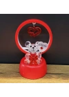 Işıklı Kırmızı I Love You Ayıcık