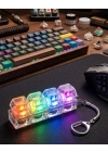 Işıklı Mekanik Tuş Anahtarlık Klik Sesli Stres Oyuncağı Fidget