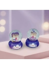 Işıklı Mini Boy Kar Küresi - Pilli - Romantik Çift Temalı - Hediyelik