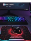 ® Işıklı Oyuncu Mouse ve Mousepad Seti Ergonomik Tasarım ve RGB Aydınlatma