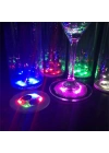 Işıklı Yapışkanlı Bardak Altı Aparatı Ledli 3 Modlu 6 Cm Çap 1 Adet
