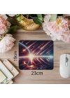 Işıltılı Atmosferli Meteor Tasarımı Mousepad - 19x23 cm 2 mm Dikdörtgen İthal Baskılı Mouse Pad