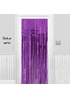Işıltılı Duvar Ve Kapı Perdesi Mor Renk 90x200 Cm
