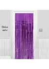 Işıltılı Duvar Ve Kapı Perdesi Mor Renk 90x200 Cm