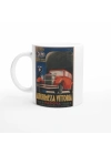 İtalyan Reklam Posteri Retro Araba Baskılı Kupa Bardak