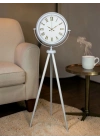 Ivory Beyaz Tripod Ayaklı Saat