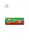 J-250 Jumbo Boy Çöp Torbası 80 x 110 cm 10 Lu Rulo x 50 Paket = 500 Adet (Mavi)