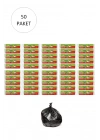 J-250 Jumbo Boy Çöp Torbası 80 x 110 cm 10 Lu Rulo x 50 Paket = 500 Adet (Siyah)