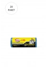 J-350 Jumbo Boy Çöp Torbası 80 x 110 cm 10 Lu Rulo x 20 Paket = 200 Adet (Mavi)
