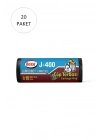 J-400 Jumbo Boy Çöp Torbası 80 x 110 cm 10 Lu Rulo x 20 Paket = 200 Adet (Siyah)