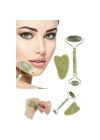 Jade Roller Gua Sha Taşı Seti
