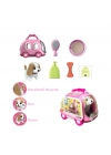 JND-6802 Taşıma Araba Çantalı Hareketli Pilli Köpek Set -Vardem Oyuncak