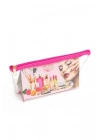 Jolly Tekli Orta Boy Şeffaf Makyaj Çantası 25cmX12cmX8CM