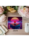 Joystick Temalı 3D Mousepad – Synthwave Etkili - 19x23 cm 2 mm Dikdörtgen İthal Baskılı Mouse Pad