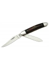 K-21 Linder Çiftli / Çift Ağızlı Çakı 14,5 Cm - Ahşap Saplı, Manuel