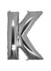 K Harf Folyo Balon Gümüş Renk  40 İnç