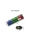 Kablolu Işıklı Gaming Standart Türkçe Q Klavye Ve Mouse Seti