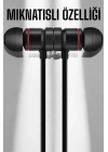® Kablolu Mıknatıslı Sport Kulaklık Bluetooth Bağlantılı