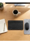 Kablosuz Klavye ve Mouse Kombosu Bluetooth Uyumlu Sessiz Set