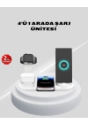 Kablosuz Şarj İstasyonu 4’ü 1 Arada iPhone Watch ve AirPods Uyumlu
