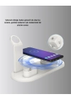 Kablosuz Şarj İstasyonu 4’ü 1 Arada iPhone Watch ve AirPods Uyumlu
