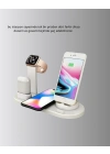 Kablosuz Şarj İstasyonu 4’ü 1 Arada iPhone Watch ve AirPods Uyumlu