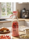 Kablosuz Taşınabilir Blender Smoothie Milkshake Hazırlama Tek Tuş Kullanım