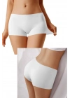 Kadın Dikişsiz Görünmez İz Yapmaz Mini Şort Boxer Beyaz