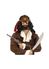 Kahve Şapkalı Pipolu Jack Sparrow Gözlüğü