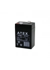 Atex Ax-604 ( Kalın ) Kuru Akü 6v-4ah Amper*20