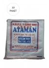 Kalın Şeffaf Atlet Poşet Küçük Boy 25x33 Cm 1 Kg (10 Paket-Takriben 1,700 Adet)