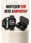 Kaliteli Akıllı Saat ve Kaliteli Bluetooth Kulaklık ANC Özelliği Uzun Pil Ömrü