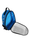 Kalpli Patili Astronot Şeffaf Taşıma Sırt Çantası Mavi 24x32x42 cm