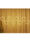 Kalpli Perde Led Işıklar, Sevgililer Günü Romantik Led Aydınlatma