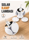 Kamp Lambası Işıldak Beyaz Işık Güneş Enerjili Solar Aydınlatma 5 Kanatlı Katlanabilir