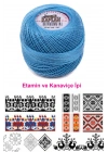 Kaplan Etamin Ve Kanaviçe İpi 8 No Kod/Renk: 995 - Royaleks