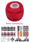 Kaplan Etamin Ve Kanaviçe İpi 8 No Kod/Renk: NAR ÇİÇEĞİ - Royaleks