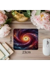 Kara Delik Spiral Çekim Efektli Mousepad - 19x23 cm 2 mm Dikdörtgen İthal Baskılı Mouse Pad