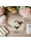Karakalem Ferret Mousepad – Hareketli Kompozisyon - 19x23 cm 2 mm Dikdörtgen İthal Baskılı Mouse Pad