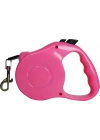 Karamel Pet Otomatik  Köpek Gezdirme Tasması XS 3 Metre 12 kg Pembe