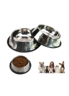 Karamelpet  Pati Desenli Çelik Mama ve Su Kabı 16 Oz 500 ml 22 cm