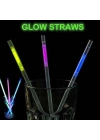 Karanlıkta Parlayan Glow  Fosforlu Pipet 3 Renk 3 Adet