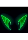 Karanlıkta Yanan Fosforlu Lateks Elf Kulağı - 1 Çift