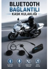 Kask Kulaklığı Motosiklet Intercom Interkom Dinleme Konuşma Özellikli Su Geçirmez