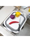 ® Katlanabilir Süzgeçli Kesme Tahtası ve Badya