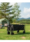 ® Katlanabilir Taşınabilir Kamp Arabası Plaj Bahçe ve Eşya Taşıma Vagonu