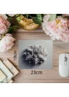 Katmanlı Elmas Desenli Çiçek Mousepad - 19x23 cm 2 mm Dikdörtgen İthal Baskılı Mouse Pad