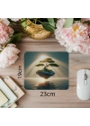 Kayalık Üzerinde Bonsai 3D Mouse Pad - 19x23 cm 2 mm Dikdörtgen İthal Baskılı Mouse Pad